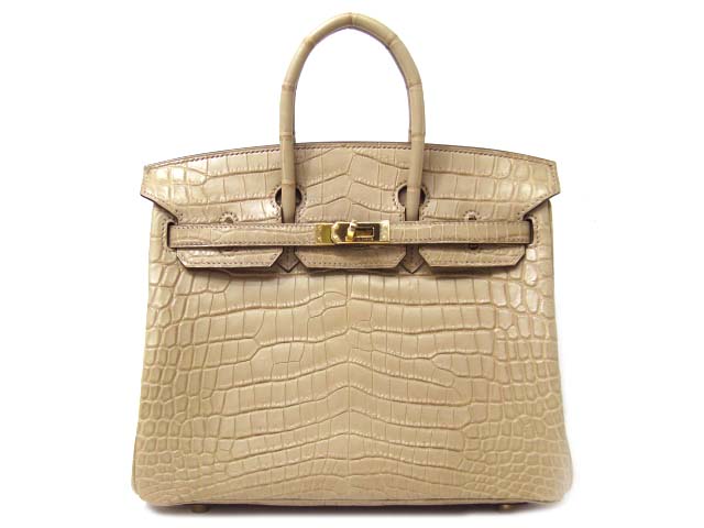 エルメス バーキン25(クロコダイルニロティカスマット/プシエール)